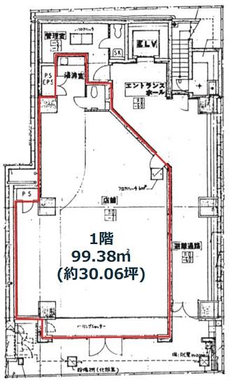 新橋原ビル 1階 平面図