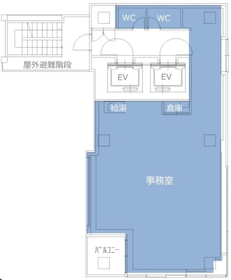 IM内神田ビル(旧:RePlus内神田) 8階 平面図