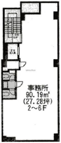 ACN築地ビル(旧:AS ONE GINZA EAST) 5階 平面図