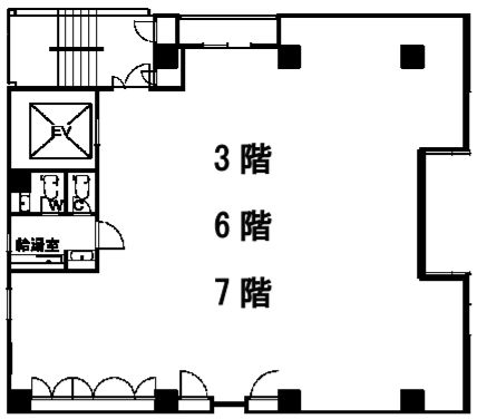 オフィスT&U 3階 平面図