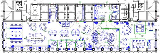 新宿野村ビル 18階西 平面図