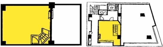 木村ビル 地下1階～1階 平面図