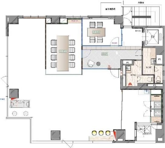 +SHIFT GINZA EAST(旧:THE GATE GINZA EAST) 8階 平面図