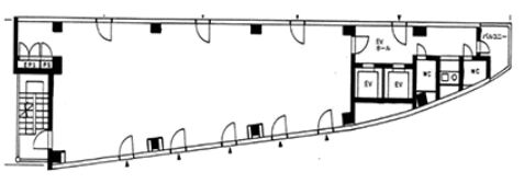 ベルックス新宿ビル2 8階 平面図