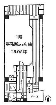 佑昌ビル 1階 平面図