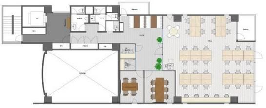 （仮称）SELAS中目黒（旧：TYビル） 6階 平面図