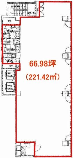 Daiwa築地ビル 2階 平面図