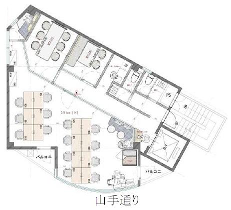 青葉台四丁目ビル 3階 平面図