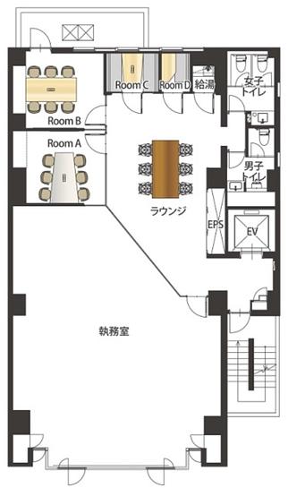 キャナルスクエア芝浦（旧：豊穣ビル） 6階 平面図