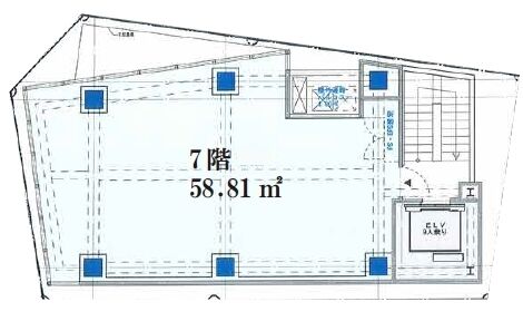 神南一丁目新築店舗ビル 7階 平面図