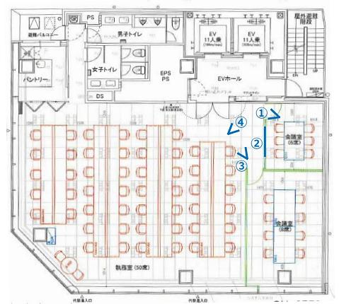 PMO平河町 8階 平面図