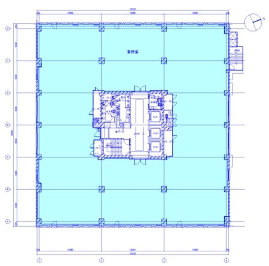 虎ノ門35森ビル 8階 平面図