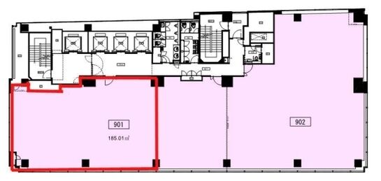 秋葉原フコク生命ビル（旧：秋葉原センタープレイス） 9階901 平面図