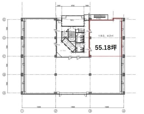 三田日東ダイビル 2階 平面図