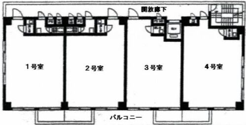 御徒町グリーンプラザ 3階304 平面図