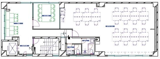 BizSQUARE 築地（旧：日昇ビル） 4階 平面図