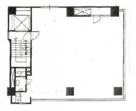 エコー京橋ビル 2階 平面図