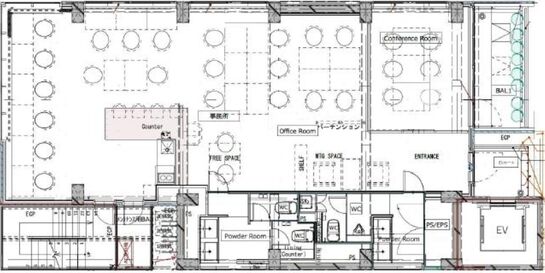 CADRE tamachi(キャドレ田町) 7階 平面図