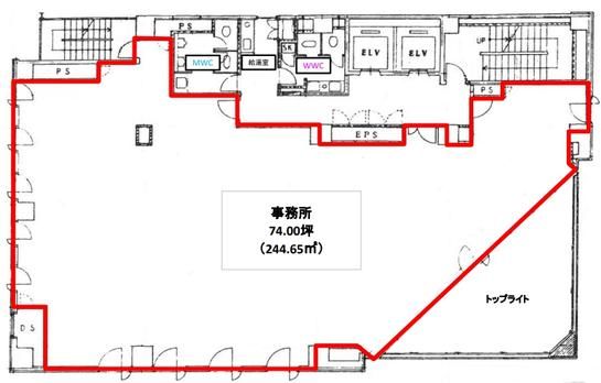 T&G浜松町ビル 3階 平面図