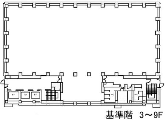 イタリア文化会館ビル 5階 平面図