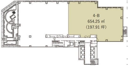 新目黒東急ビル 4階B 平面図