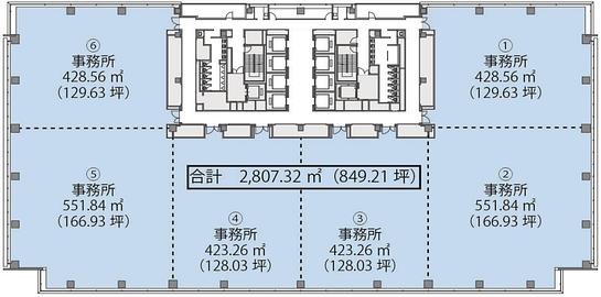 中野セントラルパークイースト 6階① 平面図