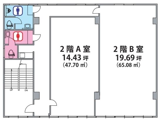 本田ビル 2階B 平面図