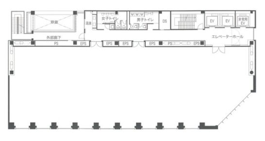 ヒューリック両国ビル 5階 平面図