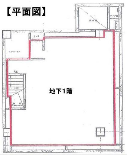 井門八重洲ビル 地下1階 平面図