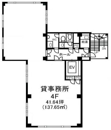 人形町双葉ビル 4階 平面図