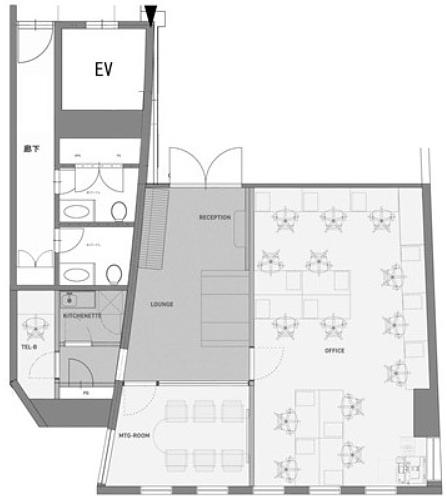 ヘリオスビル 1階 平面図