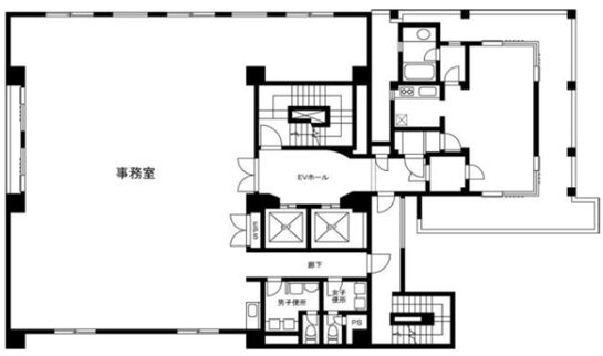 村田ビルディング 6階A 平面図