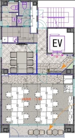 NOVEL WORK Kodenmacho（旧：渡林日本橋ビル） 6階 平面図