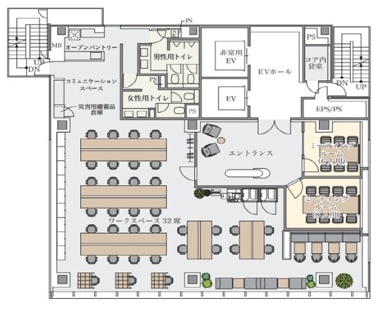 BIZCORE日本橋 10階 平面図
