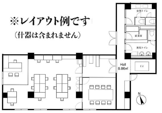 オスカカテリーナビル 3階302 平面図