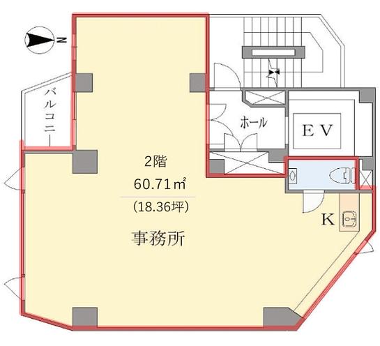 平清ビル 2階 平面図