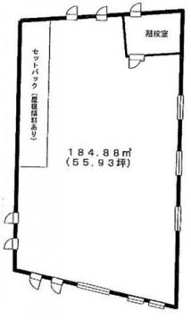 東墨田2丁目貸事務所店舗 2階 平面図