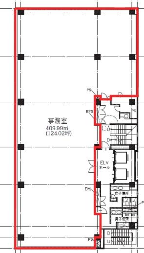 磯村ビル 4階 平面図