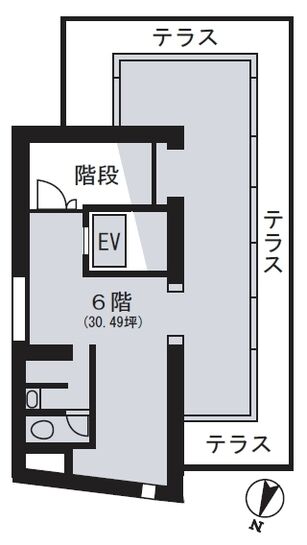 新赤坂ビル 6階 平面図