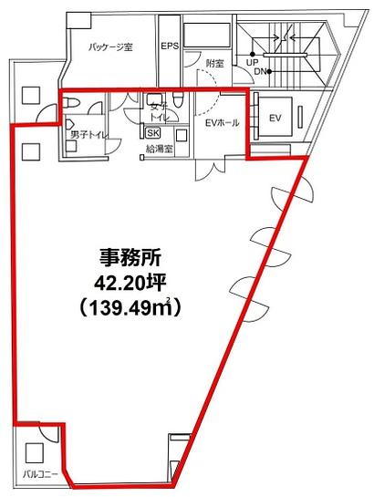四谷オーキッドビル 10階 平面図