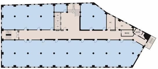 日証館 3階300-301 平面図