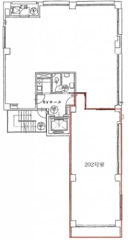 昭和ビル（飯田橋） 2階202 平面図