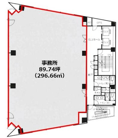 昭和ビル 4階 平面図
