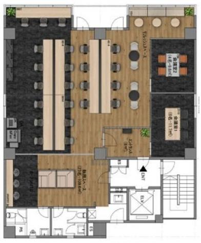 T-BRIDGE Akihabara（旧：リードシー秋葉原ビル） 2階 平面図