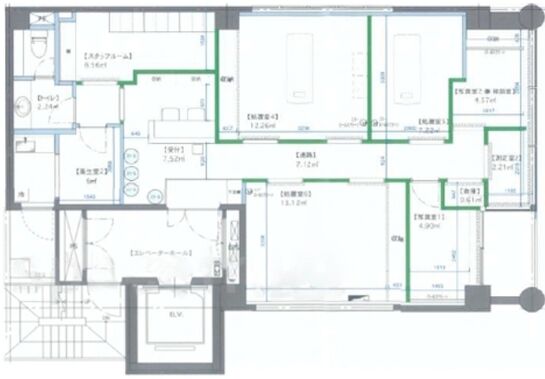 フジタ新宿ウエストビル 7階 平面図