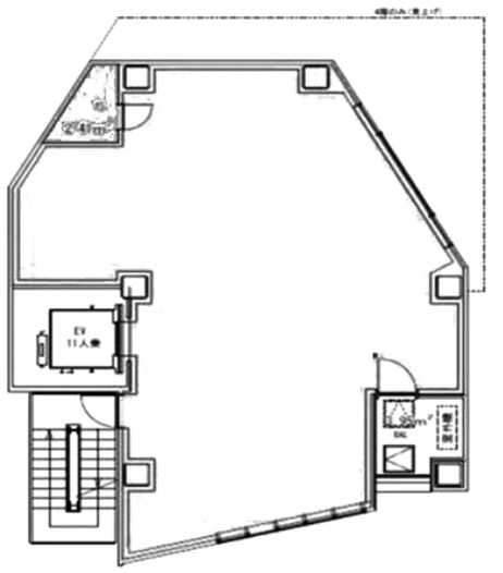 Harmonyビル 4階 平面図