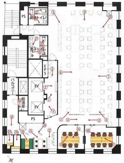 ニューリバータワー 4階 平面図