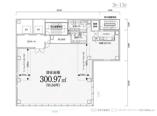 PMO渋谷 9階 平面図