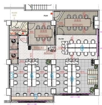 いちご聖坂ビル 4階 平面図