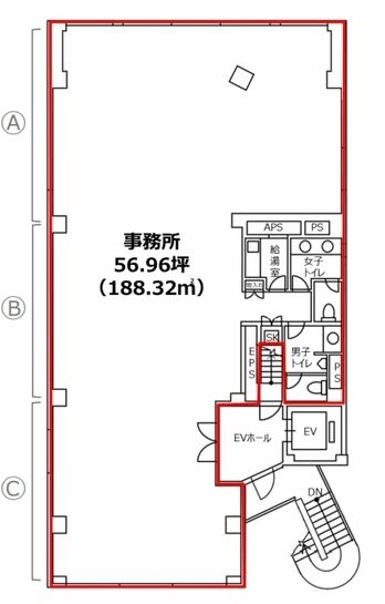 林五ビル 5階 平面図